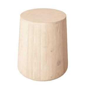 18" hms natural solid wood round end table elegant living room furniture