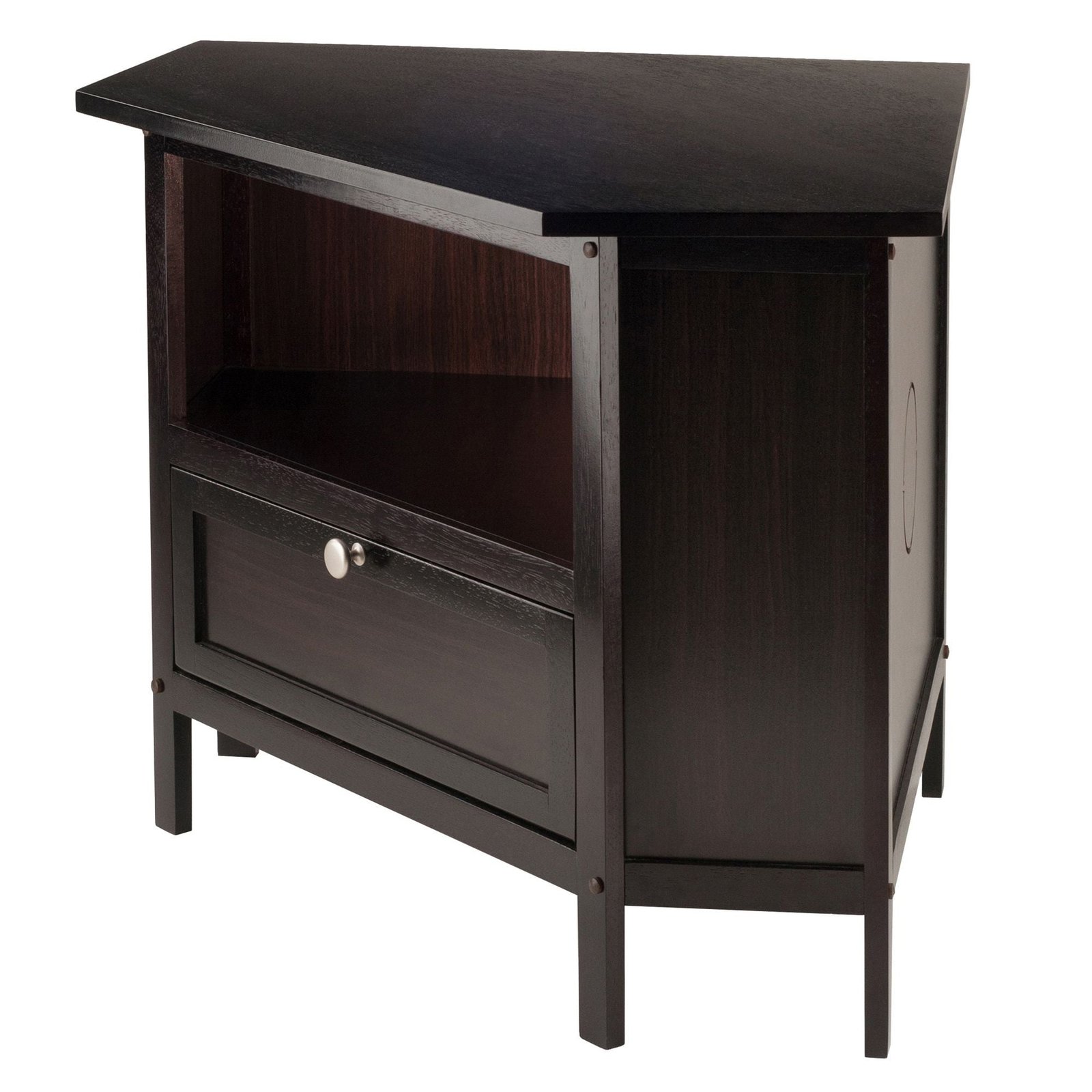 zena espresso corner tv stand