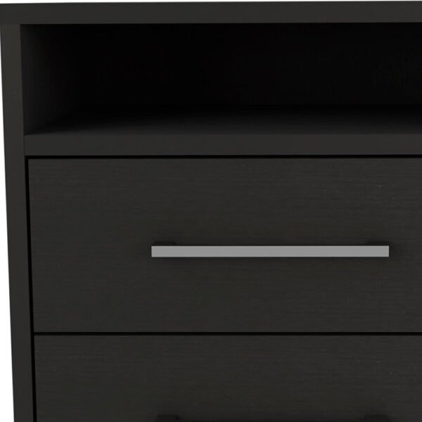 hms luxury two piece king size bedroom set black and gray solid wood farmhouse bed with storage for home furniture