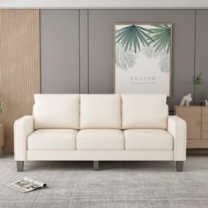 modern living room furniture sofa in beige fabric