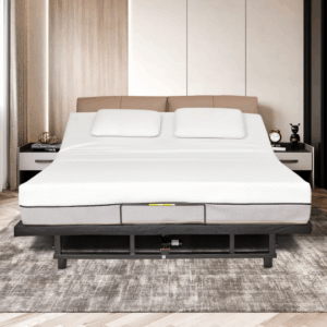adjustable full queen size bed base with zero gravity fcj quiet motor head foot incline for bedroom furniture apartment use