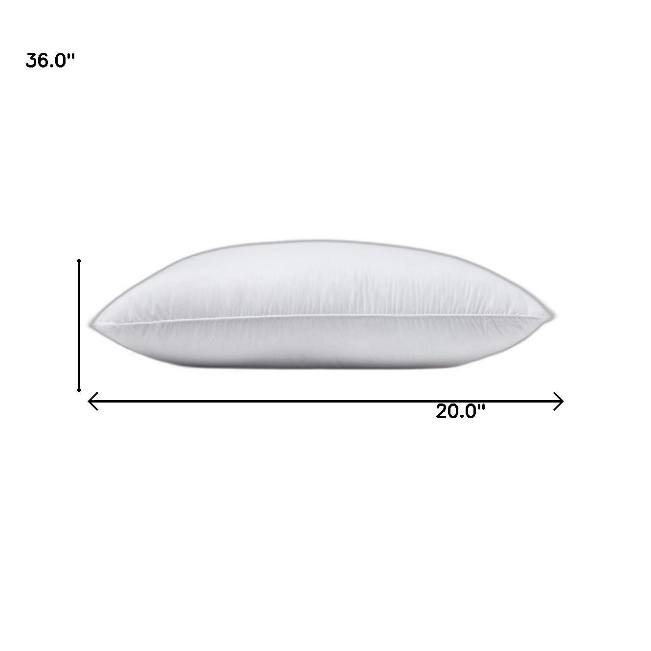 hms lux sateen down alternative king size medium pillows set of 2