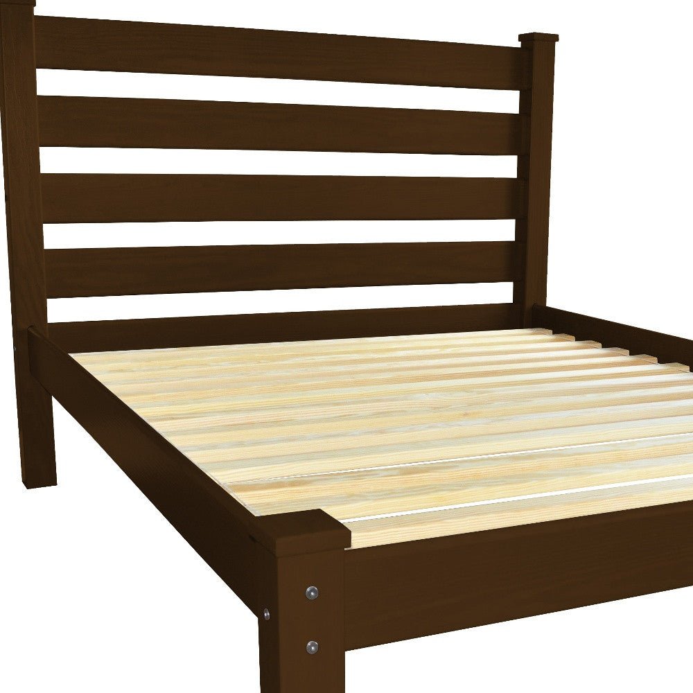 hms modern style solid wood twin bed frame with iron foldable for home living room bedroom available in king queen single sizes