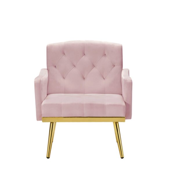 velvet armchair with metal legs