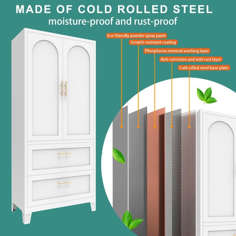 2 doors 2 drawers wardrobe