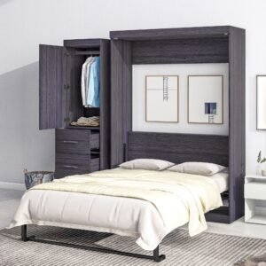 full size murphy bed with wardrobe and drawers convenient storage bed that can be folded into a cabinet