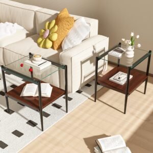 2025 new design modern side table sofa table for living room decor easy assemble and clean sofa side table living room set
