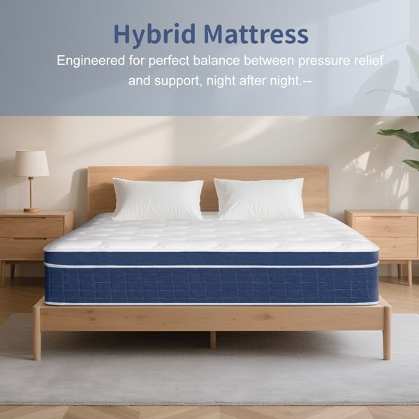 14 inch memory foam hybrid king size mattress pocketed springs medium firm support motion isolation edge 180 night mattresses