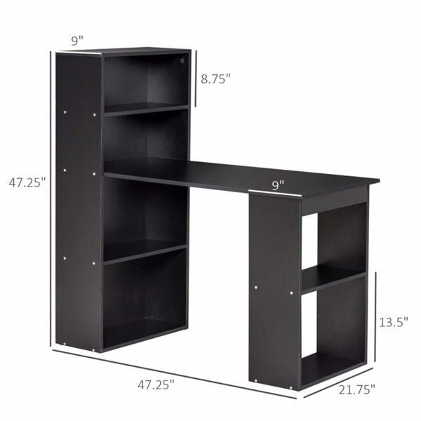black computer desk for office use