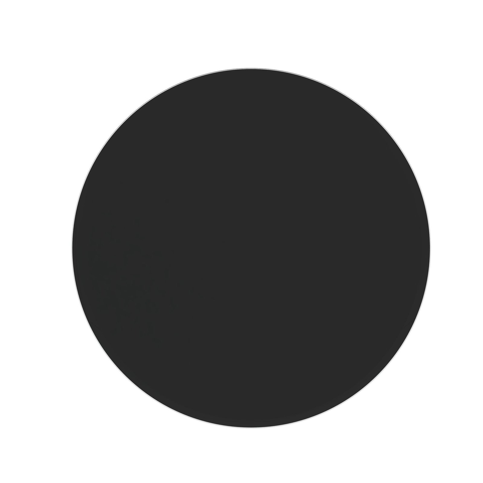 28 inch round tempered glass table top black 3/8 inch thick beveled polished edge for living room furniture