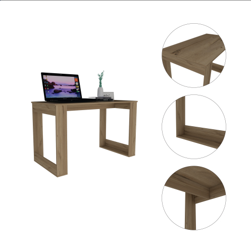 fcj aurora wooden gaming desk standing computer table with metal frame for writing and gaming