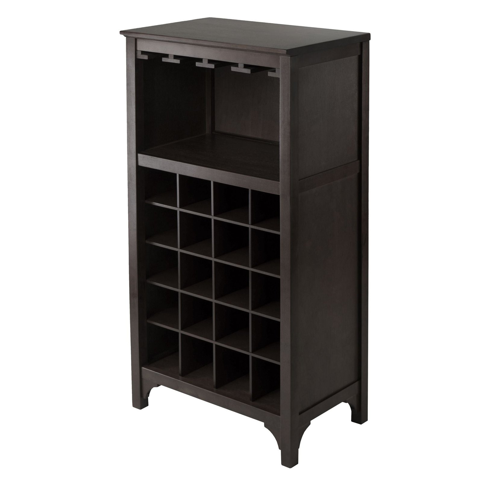ancona 20 bottle modular wine cabinet with glass rack an elegant solution for wine storage