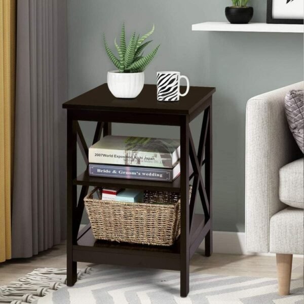 x design 3 tier nightstands with storage shelves for living room and bedroom