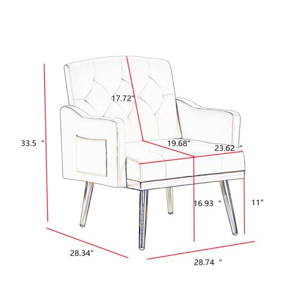 velvet armchair with metal legs
