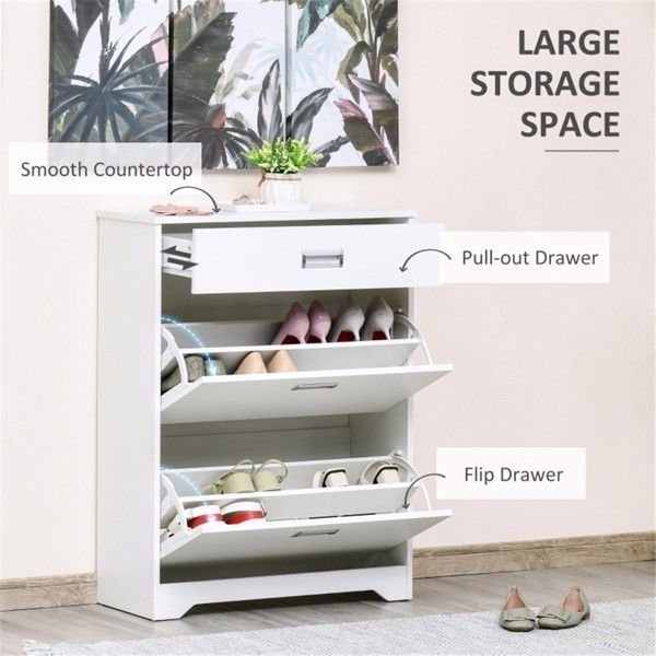 3 drawer shoe rack cabinet for convenient organization