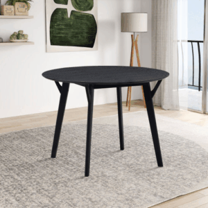 42.01 inch modern design black fcj wooden dining table for 4 persons for home apartment restaurant living room kitchen use