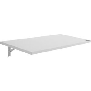 39.37" x 19.69" wall mounted folding table white iron bracket drop leaf desk for home office dining laundry room bar small