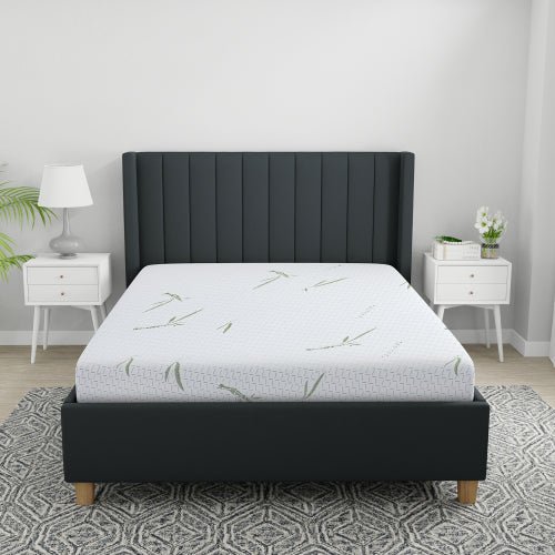 8 inch dual layer memory foam mattress with bamboo infused cover full
