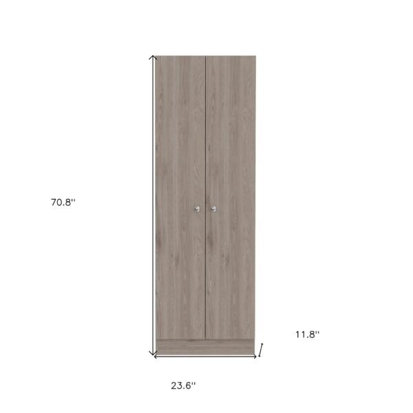 hms 71 light gray wood panel pantry or storage closet for kitchen cabinet use