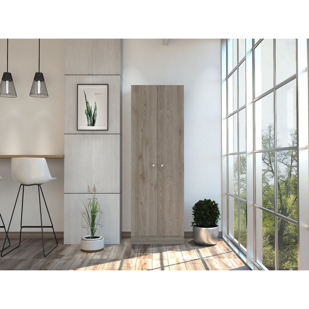 hms 71 light gray wood panel pantry or storage closet for kitchen cabinet use