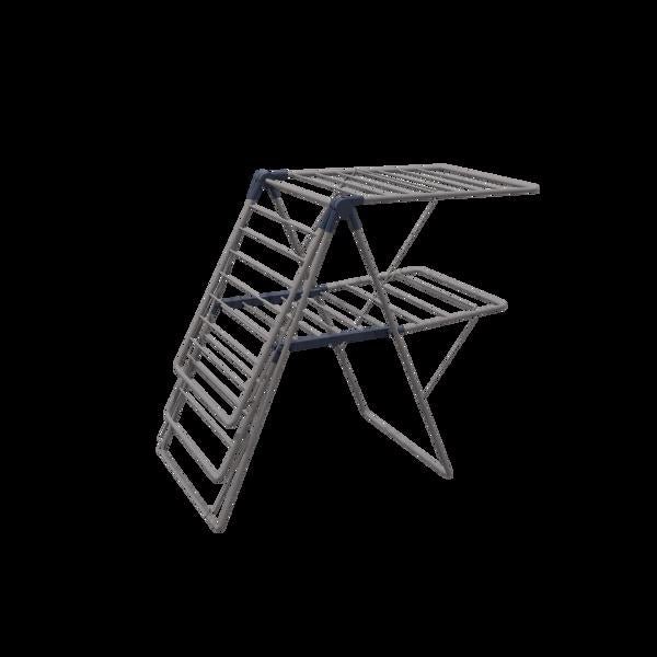1pc, clothes drying rack foldable, foldable laundry drying rack, free standing large drying rack, grey