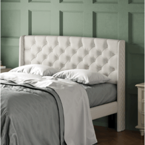 fcj premium metallic fabric headboard stylish bedroom furniture accessory