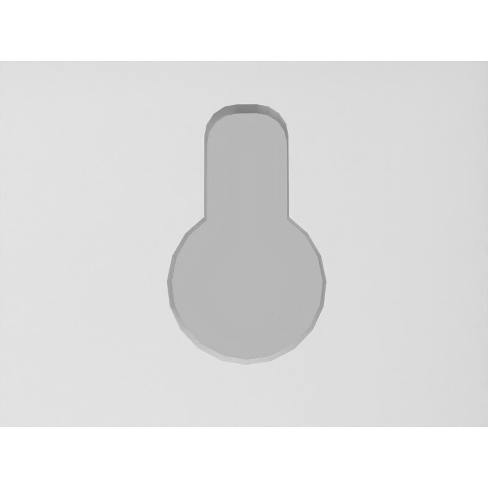 2 shapely doors cabinet with horizontal holes