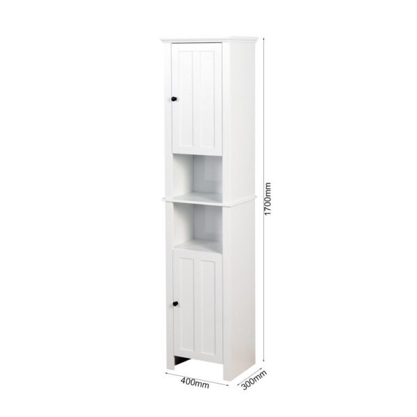 bathroom floor storage cabinet with 2 doors