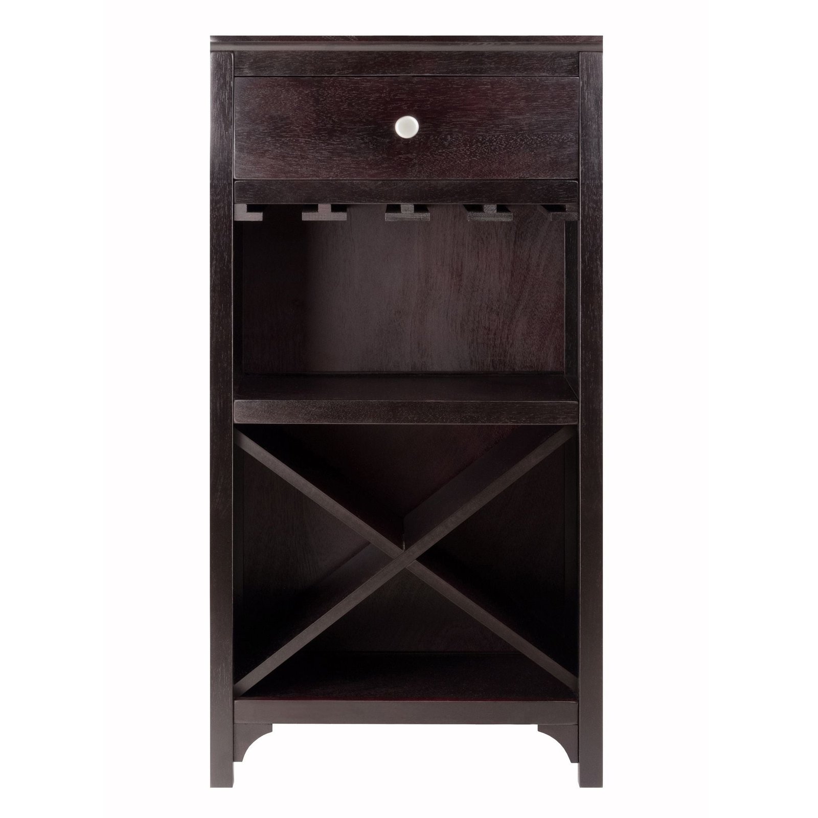 ancona one drawer modular wine rack with glass rack and x shelf elegant wine cabinet for storage and display