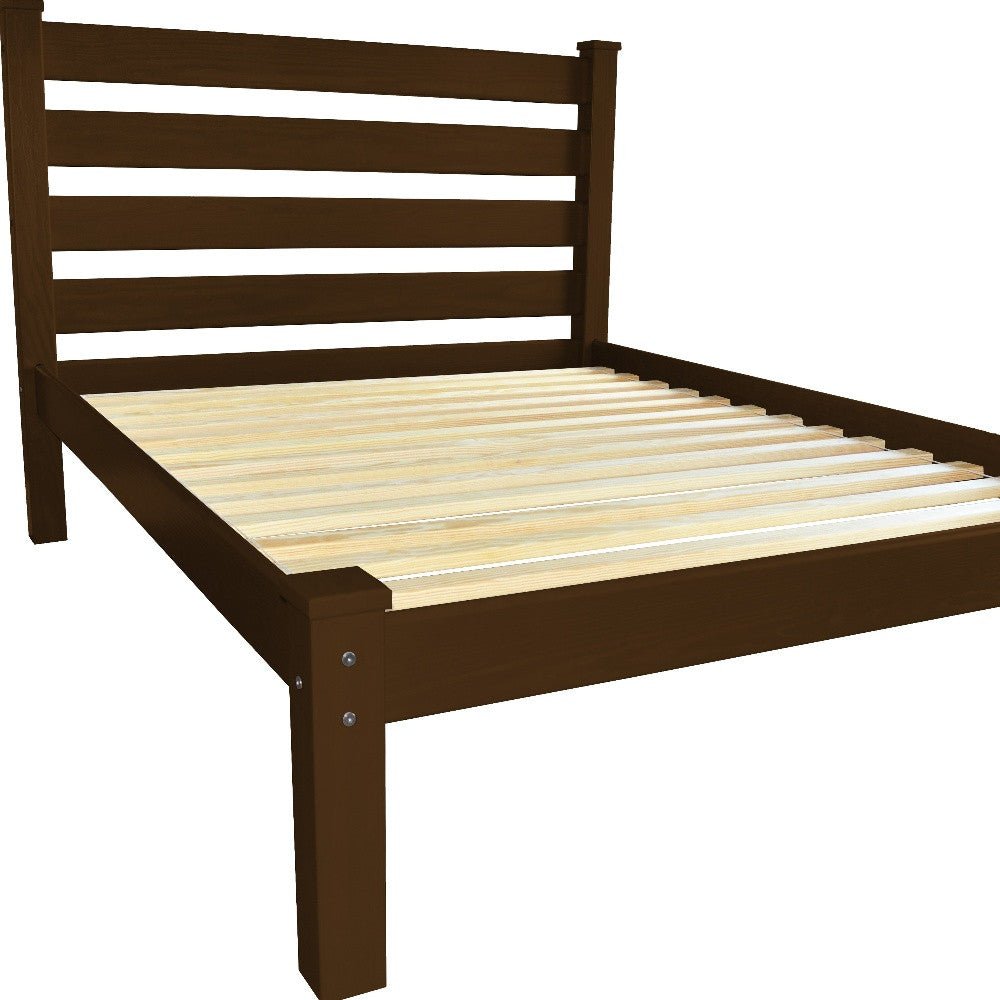 hms modern style solid wood twin bed frame with iron foldable for home living room bedroom available in king queen single sizes