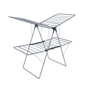 1pc, clothes drying rack foldable, foldable laundry drying rack, free standing large drying rack, grey