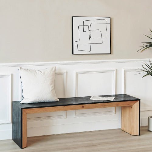 fcj multi coloured wooden bench modern interior bedroom bedside dining room hallway furniture unavailable waifel temu platforms