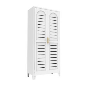2 shapely doors cabinet with horizontal holes