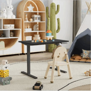 electric whole piece adjustable height home office computer desk fcj sit stand up workstation