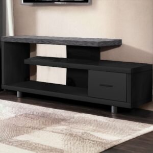 dark brown hms 60 wooden tv stand luxury modern minimalist cabinet enclosed storage console for living room house panel wood