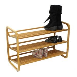 sr1231 3 tier bamboo shoe rack eco friendly and stylish storage solution