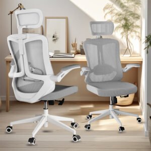 ergonomically comfortable home office chair table chair, high back gaming chair with wheels, mesh computer chair