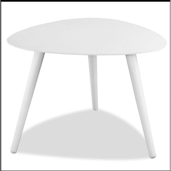 14" hms white aluminum end table elegant living room furniture