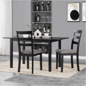 farmhouse style dining chairs set 2 wooden kitchen chairs solid wood legs high ladder back non slip foot pads sturdy dining