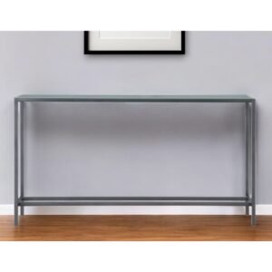 hms 56 silver gunmetal mirrored glass console table contemporary home furniture for living room bedroom hotel entry decoration