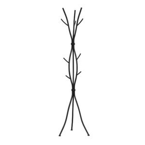 homeroots 74" black metal modern tree branch coat rack