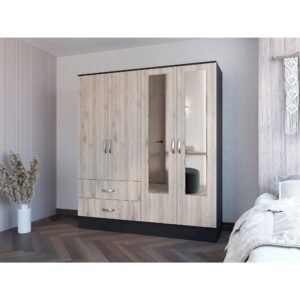 black and light gray ron bedroom armoire elegant wardrobe for home decor