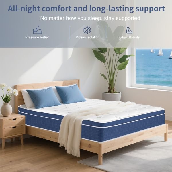 14 inch memory foam hybrid king size mattress pocketed springs medium firm support motion isolation edge 180 night mattresses