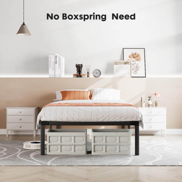 fcj heavy metal bed frame durable space saving bedroom furniture available in single double queen sizes minimalist simple design