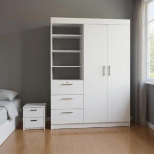 hms king size two piece white bedroom set modern european style solid wood mdf wood reclining storage for home furniture
