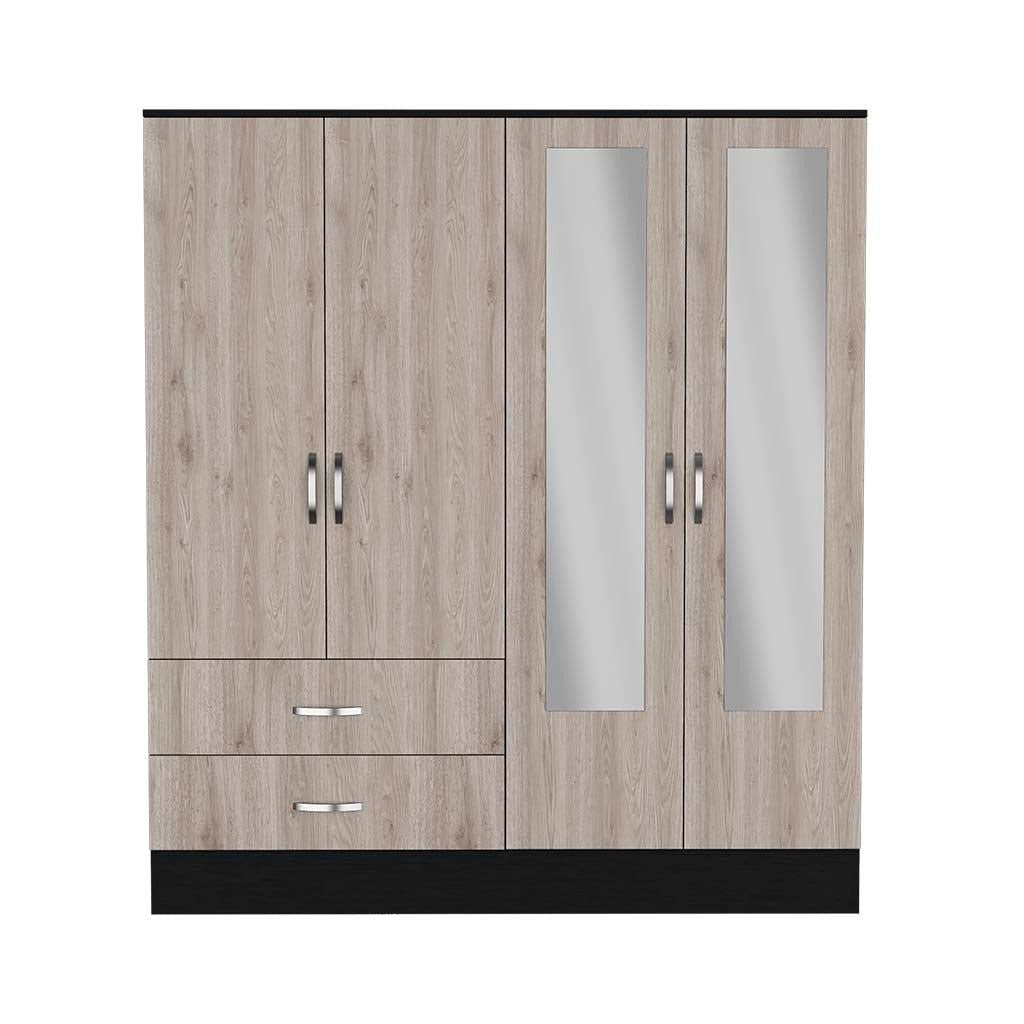 black and light gray ron bedroom armoire elegant wardrobe for home decor