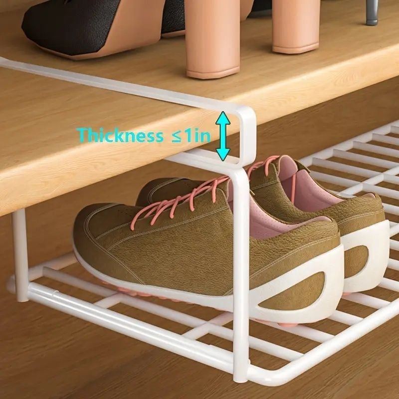 swiss designed modular smart shoe storage stackable iron rack system