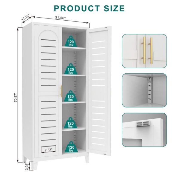 2 shapely doors cabinet with horizontal holes