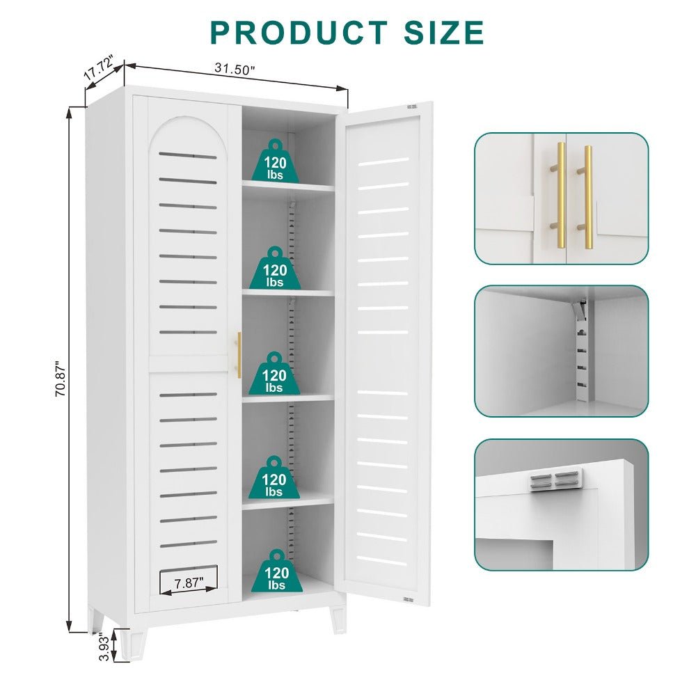 2 shapely doors cabinet with horizontal holes