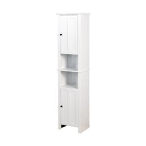 bathroom floor storage cabinet with 2 doors